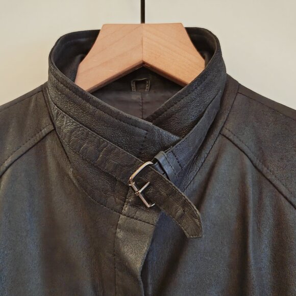 Bottega Ricasoli Dark Blue Sheep Leather Jacket - Picture 3 of 7